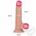Çift Katman Vantuzlu Damarlı Realistik Dildo 14,4X3,6