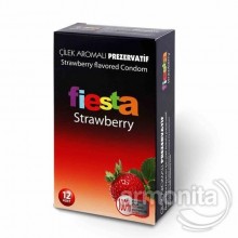Fiesta Strawberry Çilek Aromalı Prezervatif